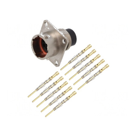 Conector circular PIN 10 tată fără contacte IP67 | Electronic-mag.ro | Componente Electronice