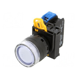 Comutator 22mm albă | Electronic-mag.ro | Componente Electronice