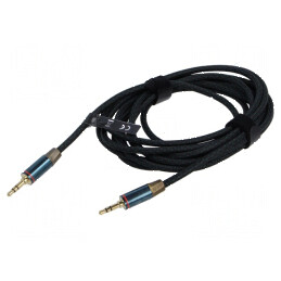 Cablu Jack 3,5mm mufă 3m Aurit | Electronic-mag.ro | Componente Electronice