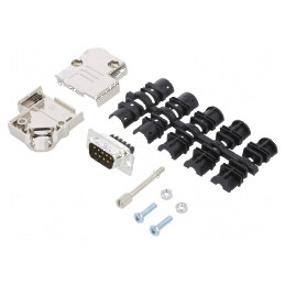 Conector D-Sub PIN: 9 tată în unghi 45° | Electronic-mag.ro | Componente Electronice