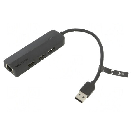 Hub USB 5 porturi LED neagră | Electronic-mag.ro | Componente Electronice