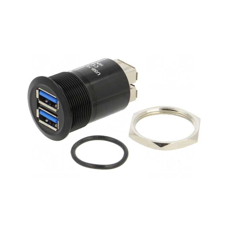 Adaptor USB A soclu x2 USB 3.0 Filet: M22 | Electronic-mag.ro | Componente Electronice
