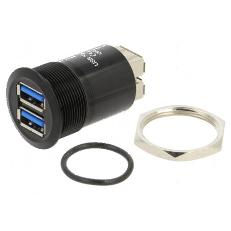 Adaptor USB A soclu x2 USB 3.0 Filet: M22 | Electronic-mag.ro | Componente Electronice