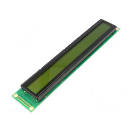 Afișaj LCD alfanumeric 40x2 galben-verde LED | Electronic-mag.ro | Componente Electronice