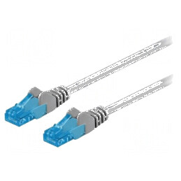 Patch cord U/UTP 6a gri 20m 26AWG Fire: 8 | Electronic-mag.ro | Componente Electronice