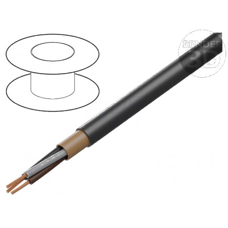 Cablu electric rotund PVC 2x25mm2 negru | Electronic-mag.ro | Componente Electronice