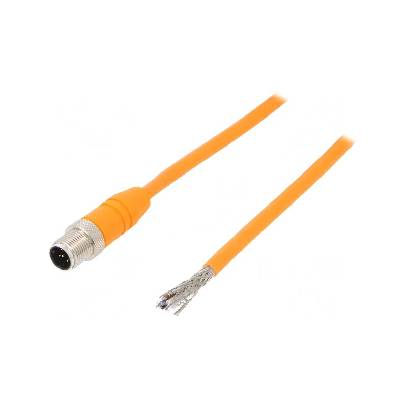 Cablu de conectare M12 PIN: 5 drept 2m | Electronic-mag.ro | Componente Electronice