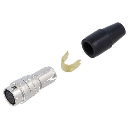 Conector circular HR10 push-pull mufă 2A argintat lipire | Electronic-mag.ro | Componente Electronice
