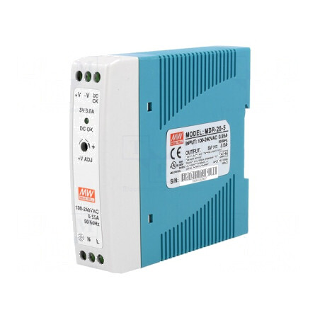 Alimentator pulsatoriu 15W pentru şină DIN | Electronic-mag.ro | Componente Electronice