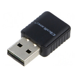 Card de reţea WiFi USB A mufă neagră 2,4÷5GHz | Electronic-mag.ro | Componente Electronice