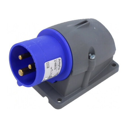 Conector AC trifazat 16A 250VAC IP44 | Electronic-mag.ro | Componente Electronice