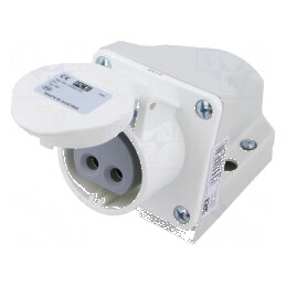 Conector alimentare AC 16A IP44 PIN 2 | Electronic-mag.ro | Componente Electronice