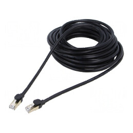 Patch cord F/UTP 7 litat Cu PVC negru 10m - Patch cord negru 10m | Electronic-mag.ro | Componente Electronice
