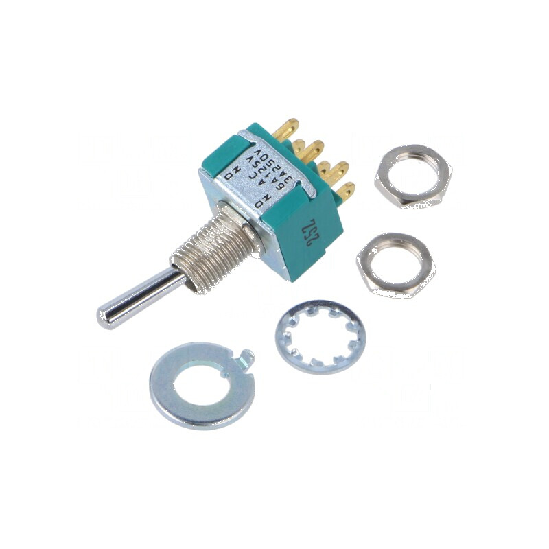 Comutator basculant 2 pozitii DPDT ON-ON 3A/250VAC 4A/28VDC MTA | Electronic-mag.ro | Componente Electronice