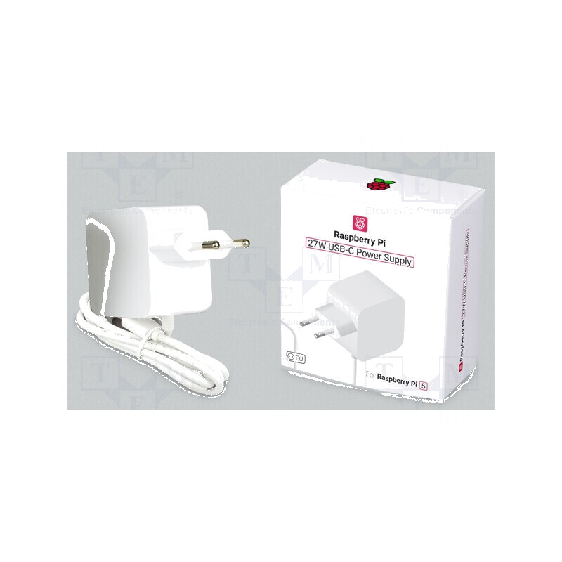 Alimentator Raspberry Pi 5 alb 1,2m 100÷240VAC 5A | Electronic-mag.ro | Componente Electronice Alimentator Raspberry Pi 5 alb 1,2m 100÷240VAC 5A | Electronic-mag.ro | Componente Electronice