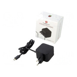 Alimentator Raspberry Pi 5 neagră 1,2m - Alimentator Raspberry Pi 5 negru | Electronic-mag.ro | Componente Electronice