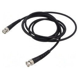 Cablu de măsurare BNC mufă din ambele părţi, 2m, negru | Electronic-mag.ro | Componente Electronice
