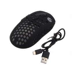 Mouse optic neagră USB A fără fir - 6 butoane: Mouse optic neagră fără fir | Electronic-mag.ro | Componente Electronice