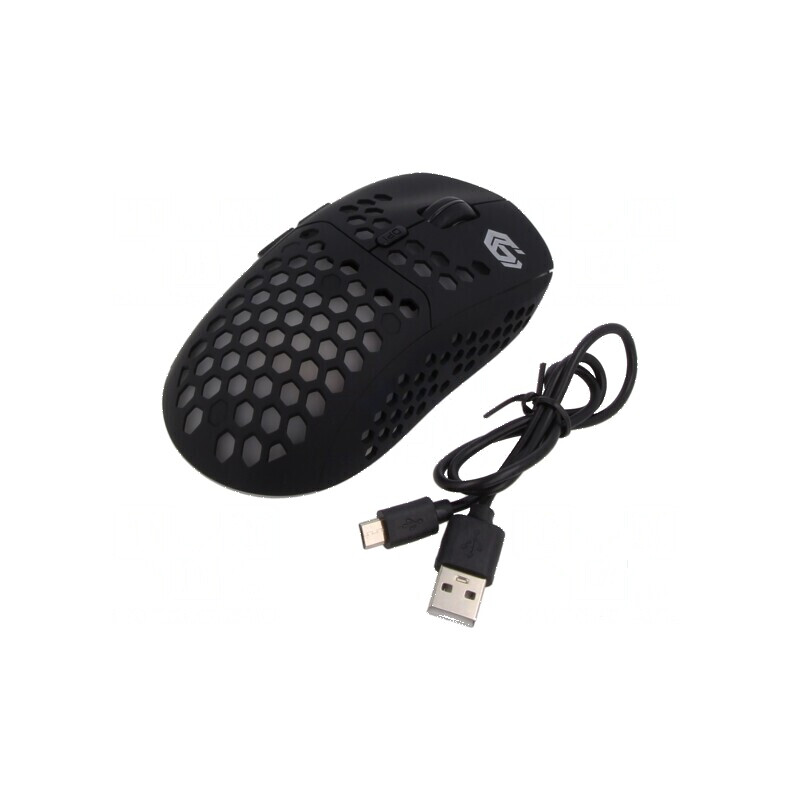 Mouse optic neagră USB A fără fir - 6 butoane: Mouse optic neagră fără fir | Electronic-mag.ro | Componente Electronice