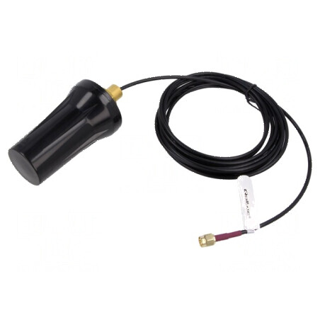 Antenă neagră SMA 50W 600÷2700MHz 50Ω 3m 7dBi | Electronic-mag.ro | Componente Electronice