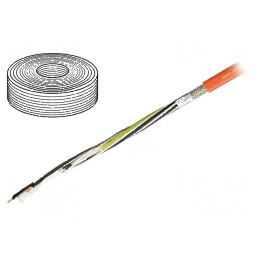 Cablu servomotoare hibrid portocaliu | Electronic-mag.ro | Componente Electronice