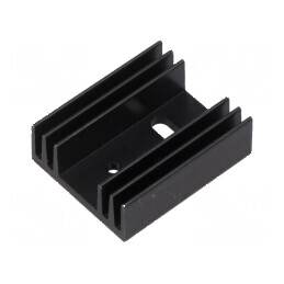 Radiator extrudat plat negru 35x29x12 mm | Electronic-mag.ro | Componente Electronice