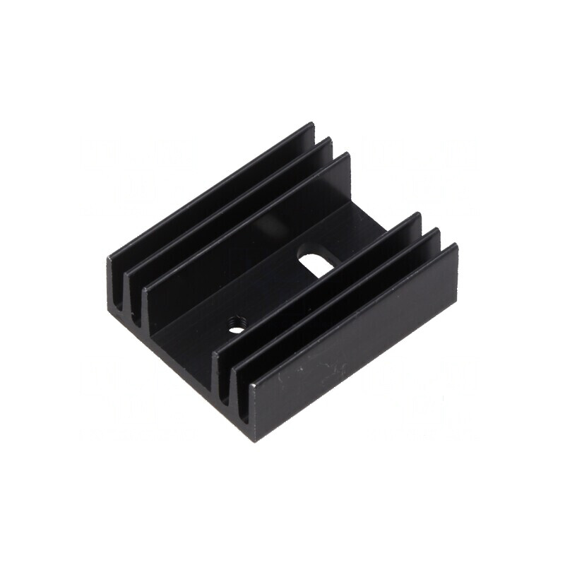 Radiator extrudat plat negru 35x29x12 mm | Electronic-mag.ro | Componente Electronice