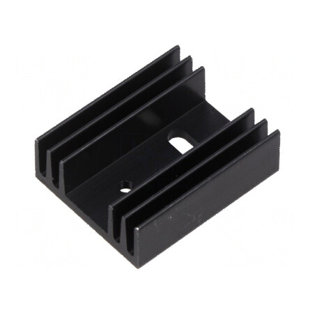 Radiator extrudat plat negru 35x29x12 mm | Electronic-mag.ro | Componente Electronice