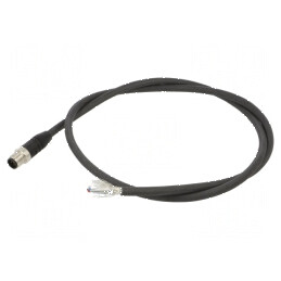 Cablu de conectare M12 drept 1m 250VAC 4A | Electronic-mag.ro | Componente Electronice