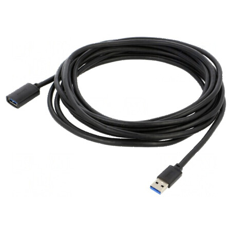 Cablu USB 3.0 5m negru | Electronic-mag.ro | Componente Electronice