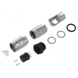 Conector M16 mufă mamă lipire pe cablu PIN 7 5A 300V drept - Conector electric drept M16 | Electronic-mag.ro | Componente Electronice