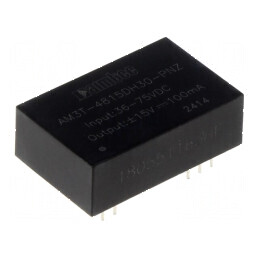 Convertor DC/DC 3W 36-75V la -15VDC/15VDC THT - Convertor de tensiune 3W 36-75V la -15VDC/15VDC THT | Electronic-mag.ro | Componente Electronice