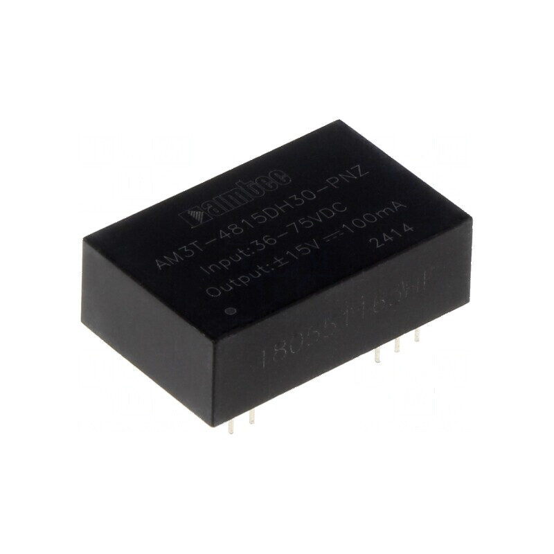 Convertor DC/DC 3W 36-75V la -15VDC/15VDC THT - Convertor de tensiune 3W 36-75V la -15VDC/15VDC THT | Electronic-mag.ro | Componente Electronice