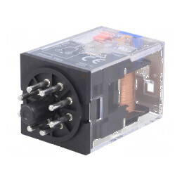 Releu electromagnetic DPDT - 24VDC - 10A | Electronic-mag.ro | Componente Electronice