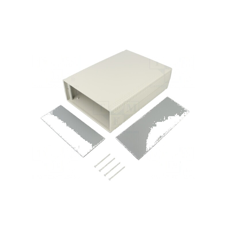 Carcasă ABS gri deschis de dimensiuni 200mm x 280mm x 80mm | Electronic-mag.ro | Componente Electronice
