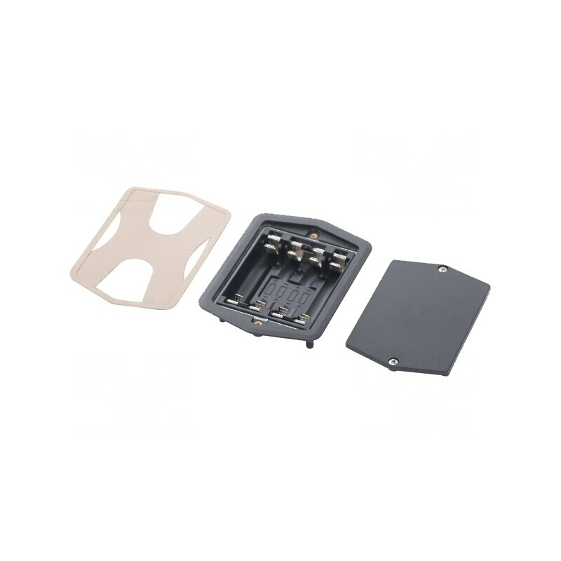 Suport AA,R6 Nr.bat: 4 grafit IP65 - Suport baterii AA pentru exterior | Electronic-mag.ro | Componente Electronice
