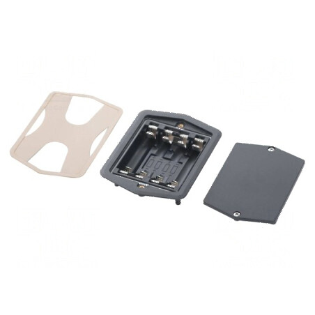 Suport AA,R6 Nr.bat: 4 grafit IP65 - Suport baterii AA pentru exterior | Electronic-mag.ro | Componente Electronice
