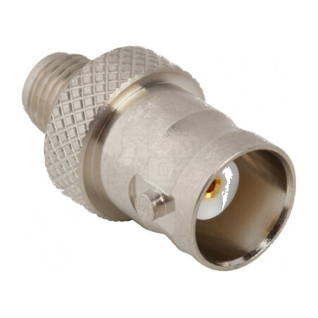 Adaptor BNC mamă, SMA mamă 50Ω alamă 4GHz | Electronic-mag.ro | Componente Electronice
