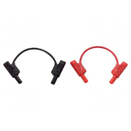 Cablu de măsurare scurt negru și roșu | Electronic-mag.ro | Componente Electronice