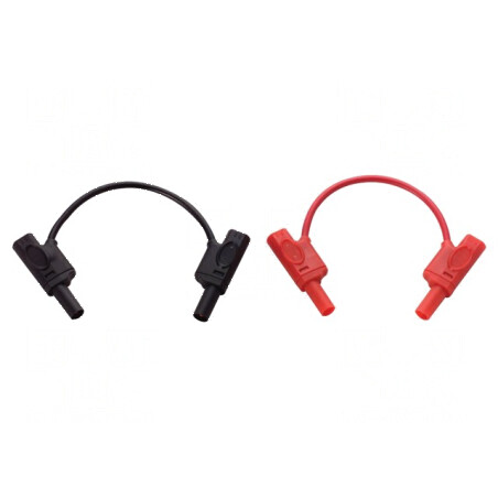 Cablu de măsurare scurt negru și roșu | Electronic-mag.ro | Componente Electronice