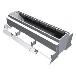 Carcasă DIN gri 110mm x 213mm x 62mm | Electronic-mag.ro | Componente Electronice