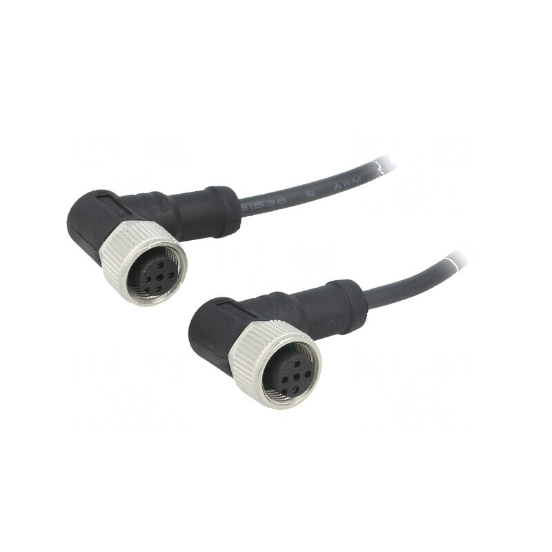 Cablu de conectare M12-M12 - 1m | Electronic-mag.ro | Componente Electronice