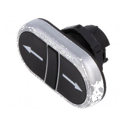 Comutator dublu negru plat | Electronic-mag.ro | Componente Electronice