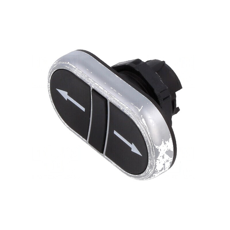 Comutator dublu negru plat | Electronic-mag.ro | Componente Electronice