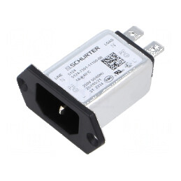 Conector AC soclu tată 1A 250VAC IEC 60320 | Electronic-mag.ro | Componente Electronice
