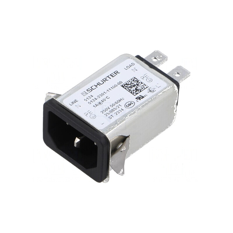 Conector AC soclu tată 1A 250VAC | Electronic-mag.ro | Componente Electronice