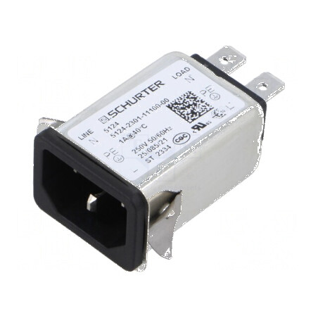 Conector AC soclu tată 1A 250VAC | Electronic-mag.ro | Componente Electronice