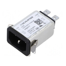 Conector de alimentare AC 6A 250VAC IEC 60320 | Electronic-mag.ro | Componente Electronice