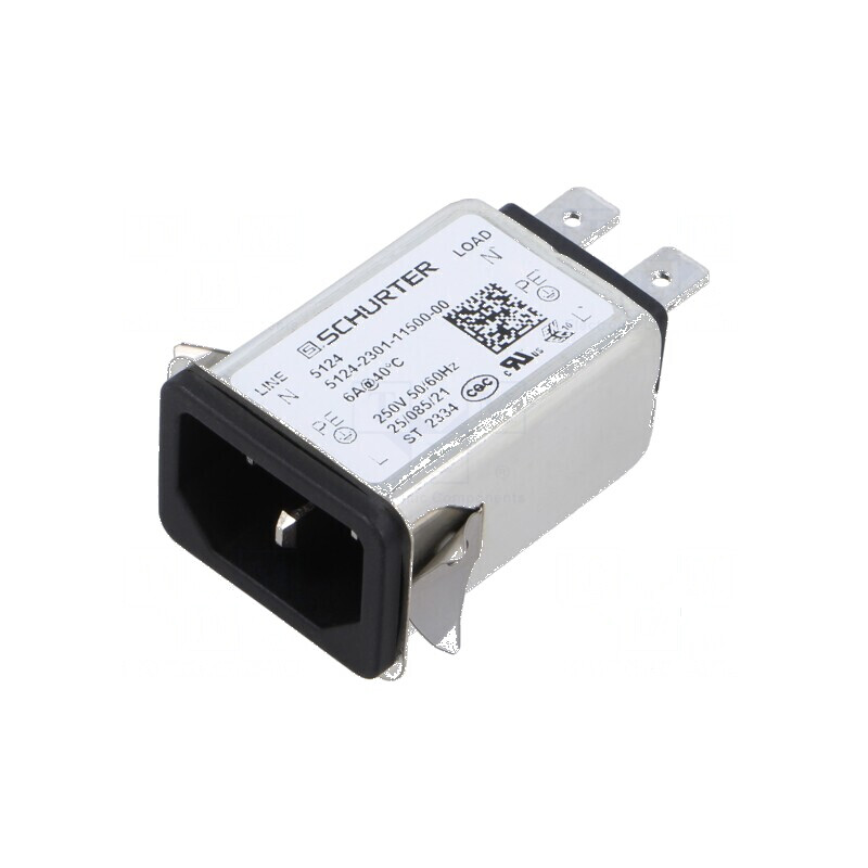 Conector de alimentare AC 6A 250VAC IEC 60320 | Electronic-mag.ro | Componente Electronice