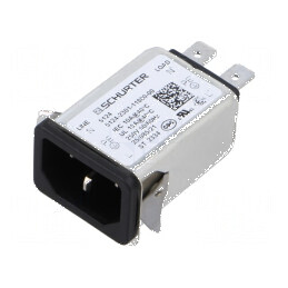Conector AC soclu tată 15A 250VAC IEC 60320 | Electronic-mag.ro | Componente Electronice